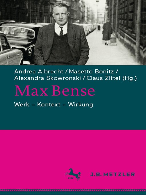 Title details for Max Bense by Andrea Albrecht - Available